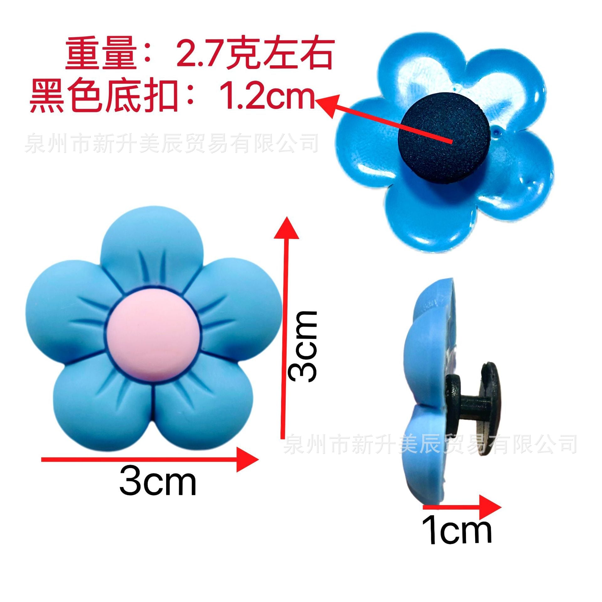 Wholesale Random 100pcs flowers Shoes Charms