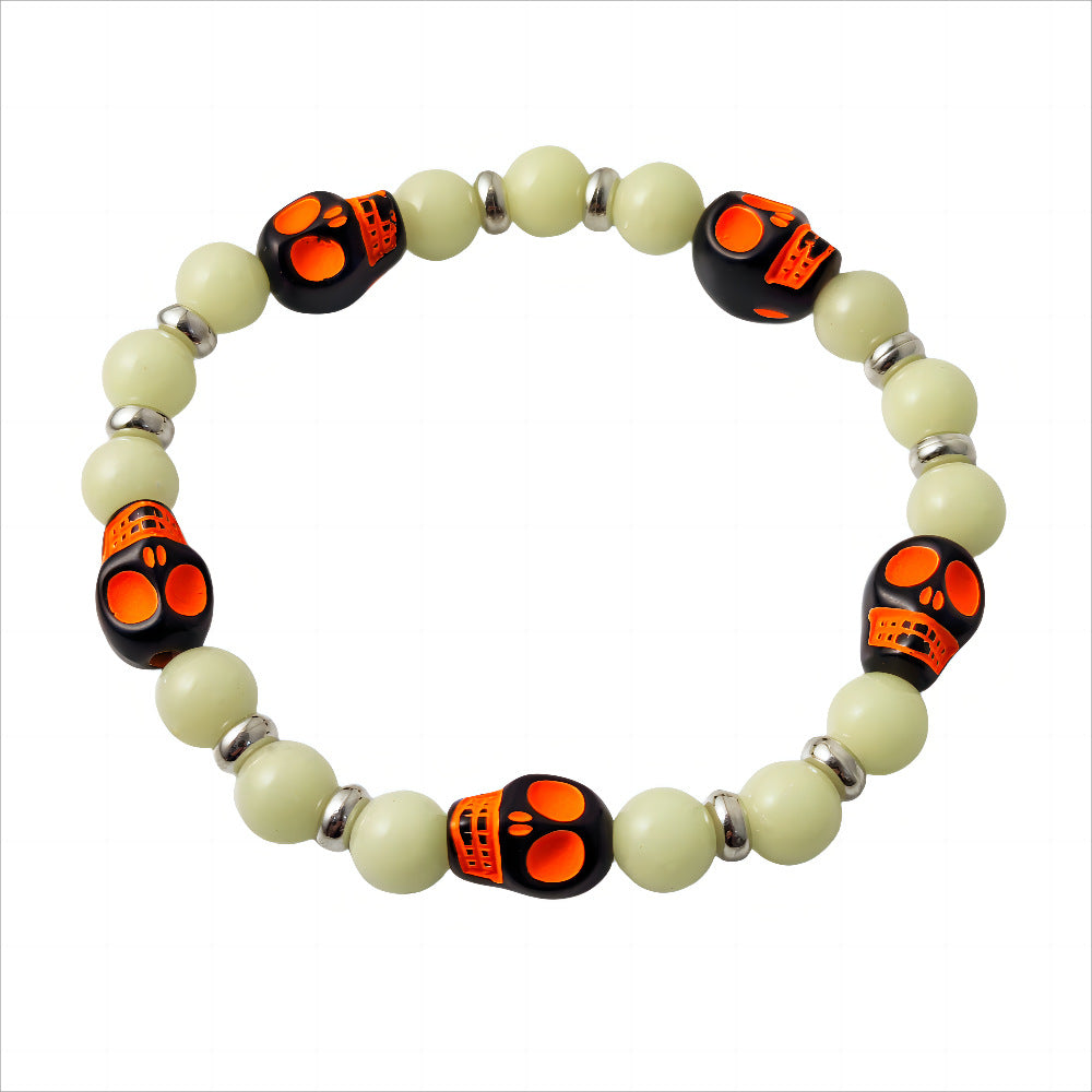 Wholesale   Luminous Skull Bracelet Colorful Ghost  Bracelet