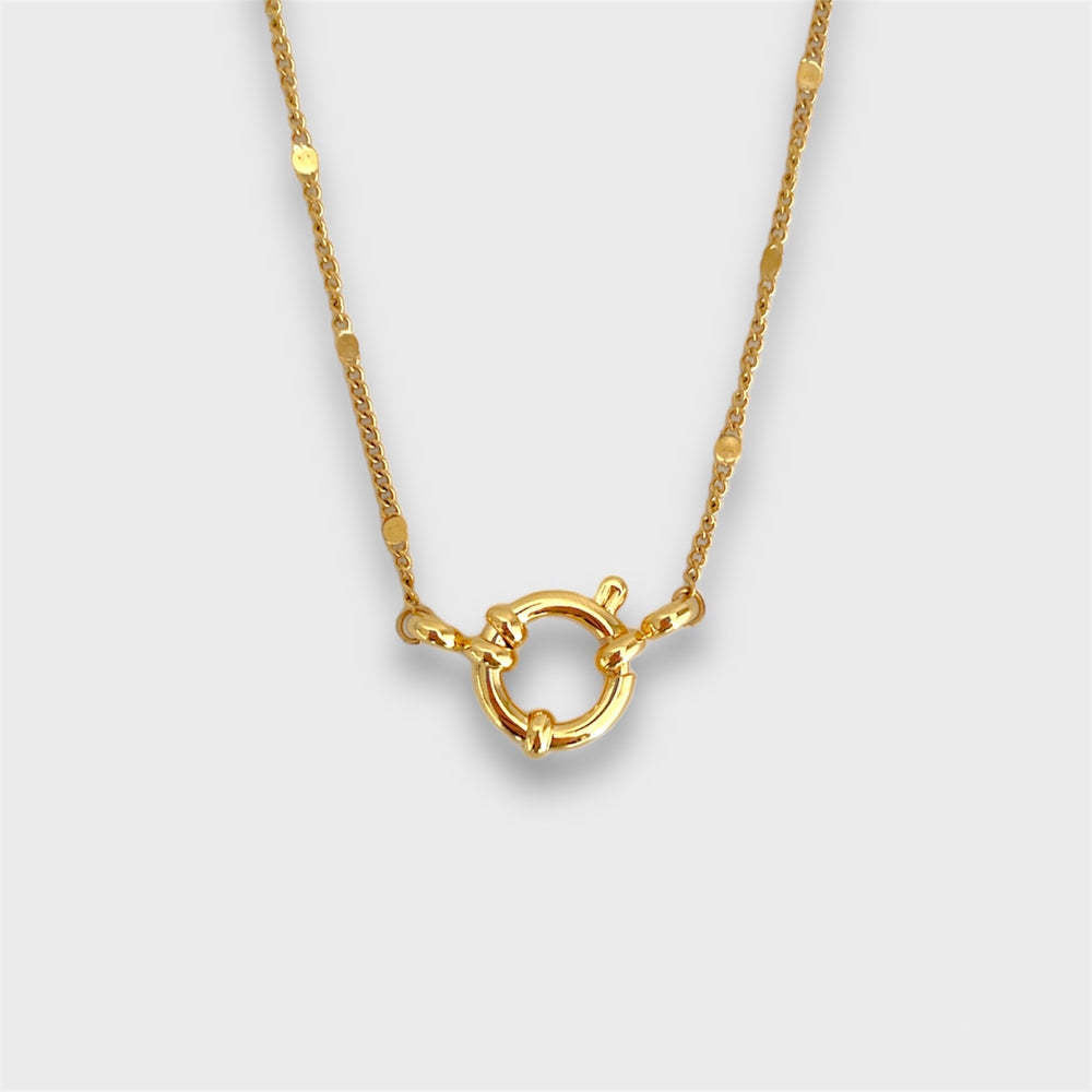 Wholesale December Birthstone Pendant  Mother's Day Color Preservation Vacuum Furnace Plating 18K Gold Necklaces