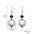 Wholesale  Skull Diablo Earrings  Diamond-encrusted Alloy Halloween Earrings