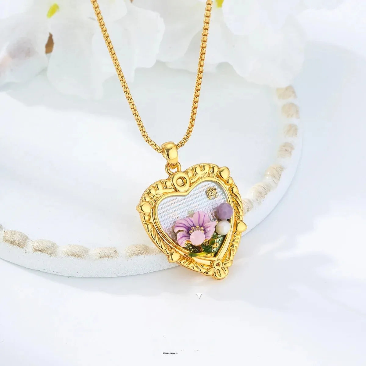 Wholesale Oil Painting Style Pendant Necklace