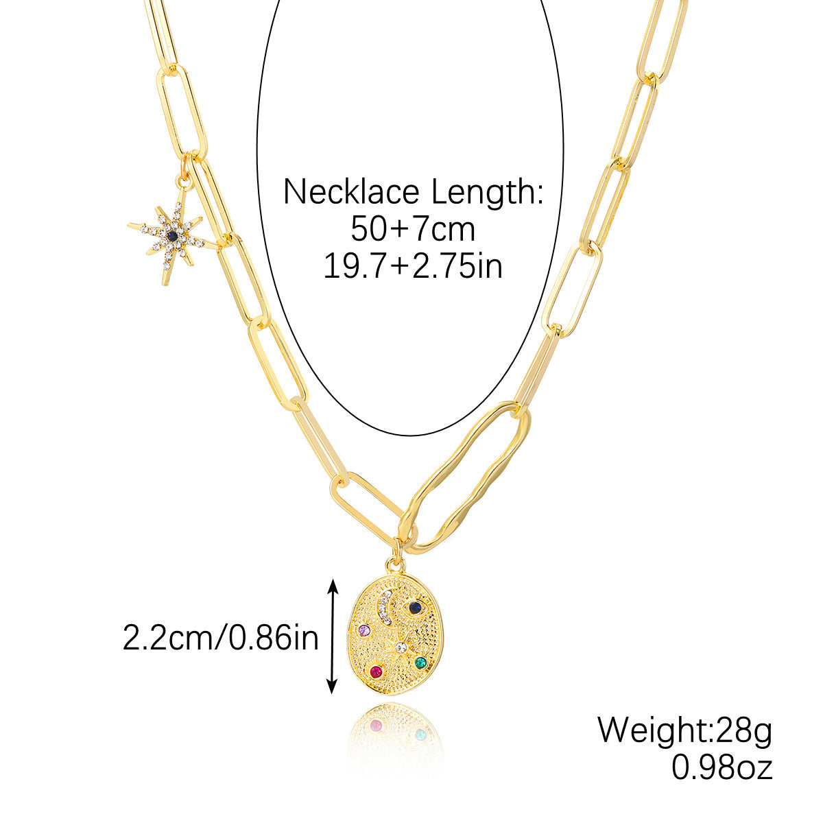 Wholesale Evil Eye Necklace Alloy Pendant Multi-layer Necklace ACC-NE-ManYi020