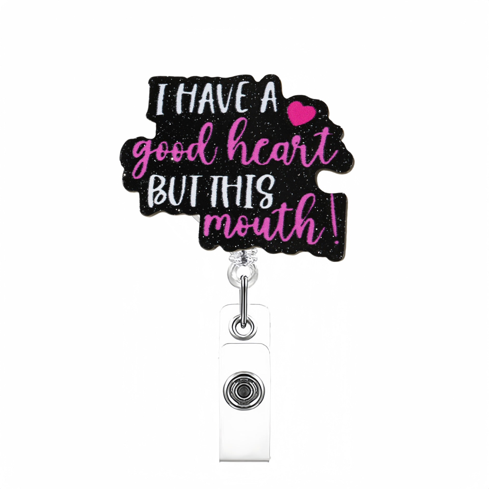 Wholesale  Cartoon Creative DIY English Words Badge Reels,