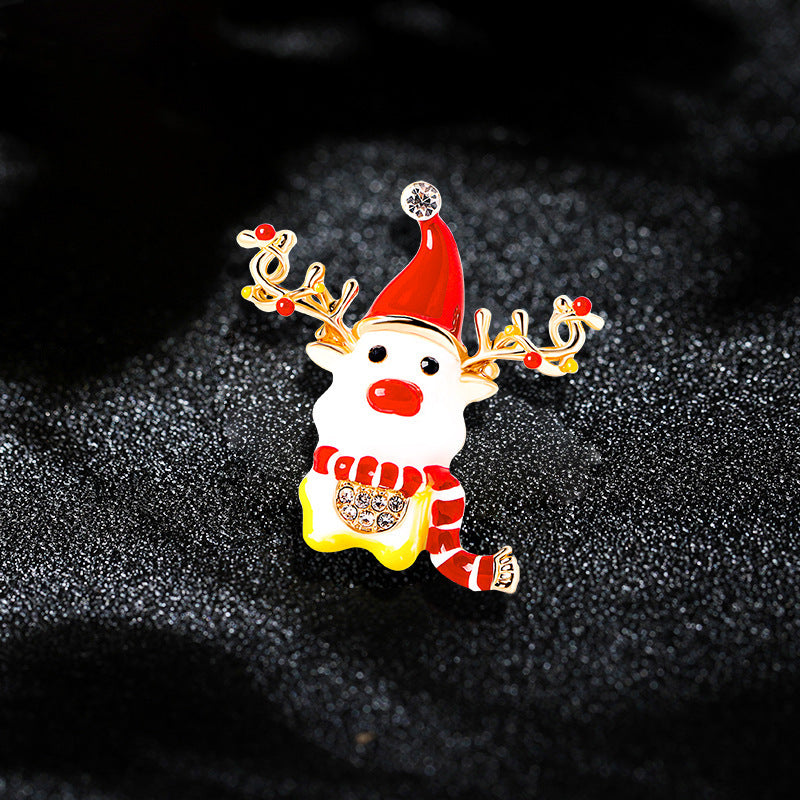 Wholesale Christmas cartoon snowman corsage brooch