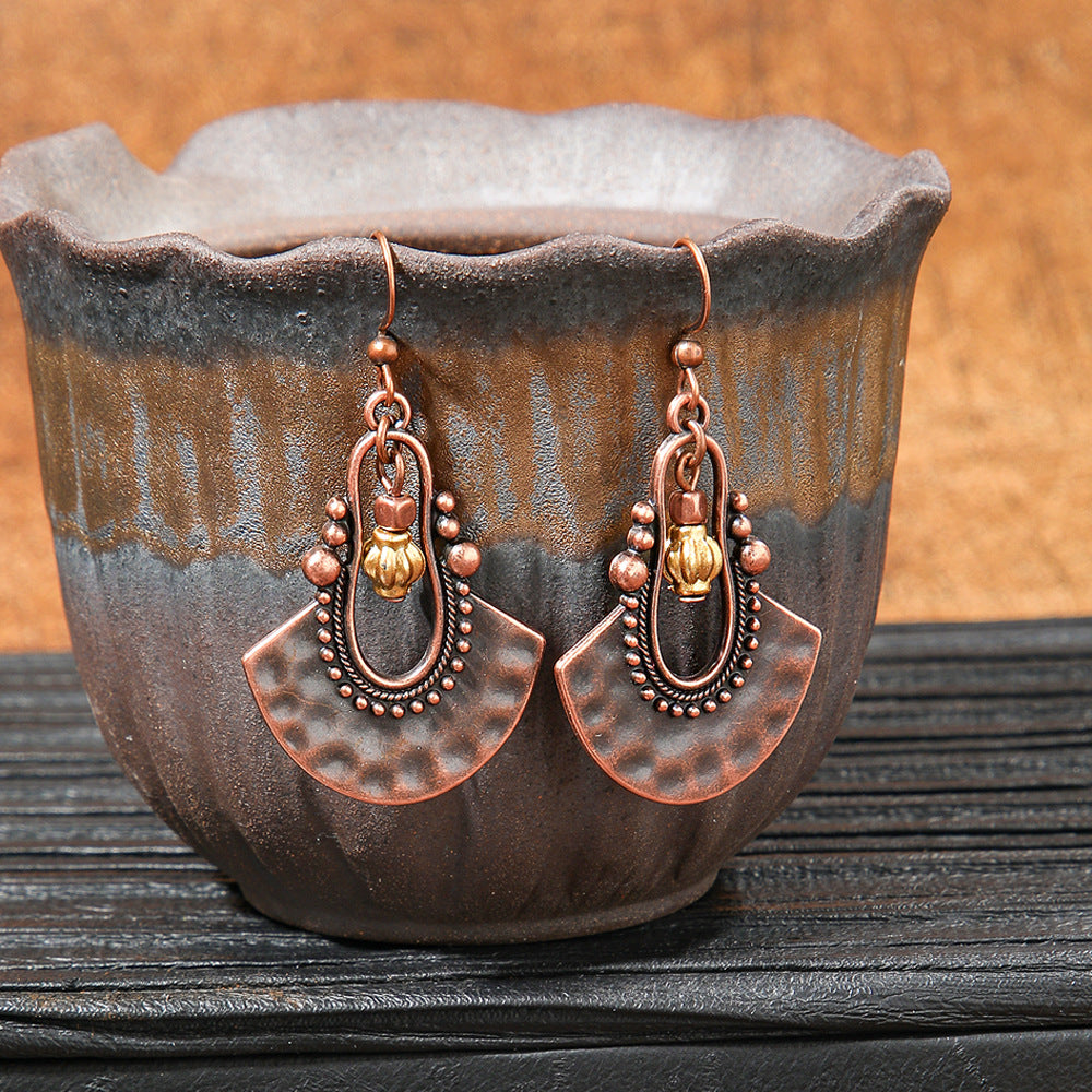Wholesale Bohemian Geometric Tassel Earrings Zinc Alloy Jewelry Accessory
