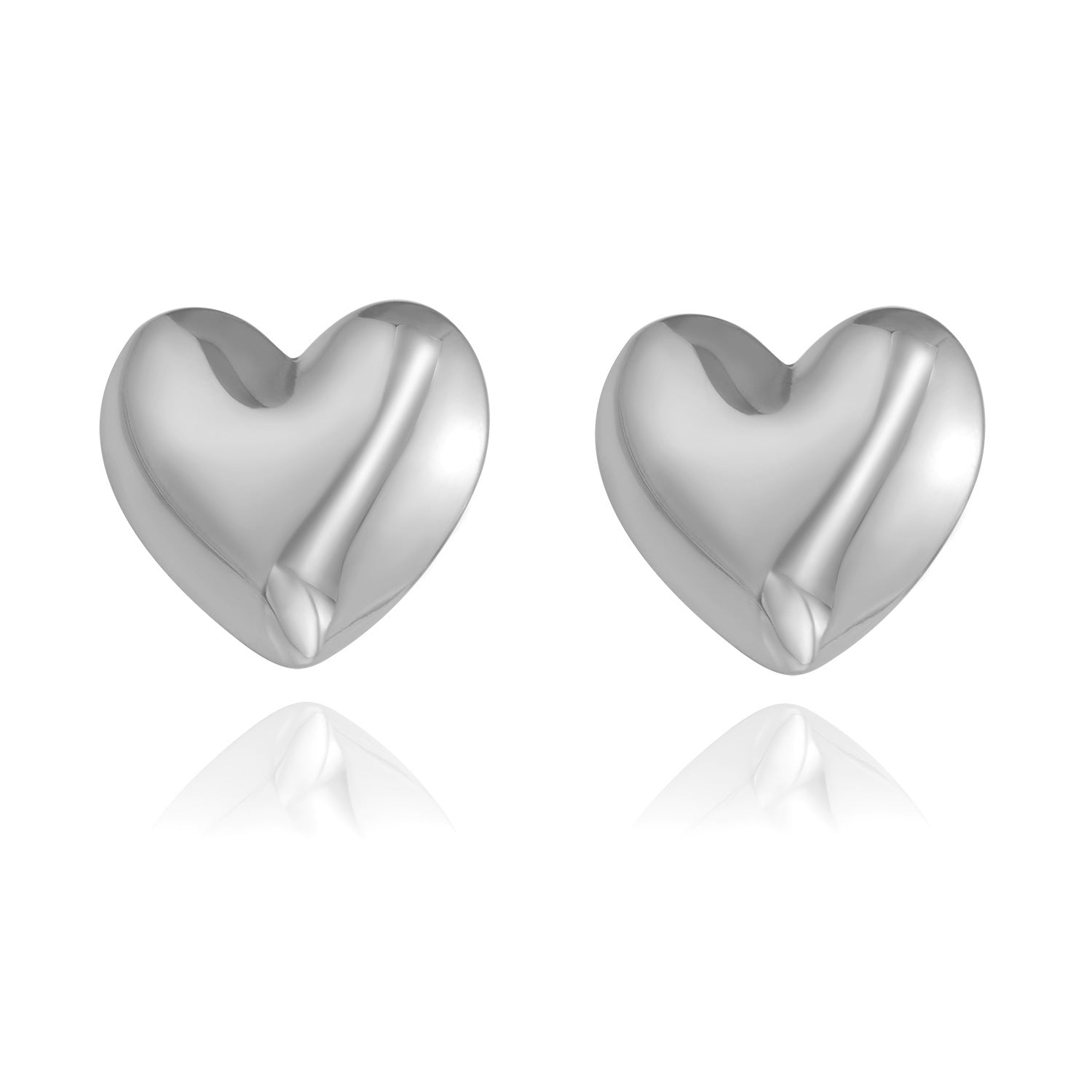 Boucle d'oreilles en acier inoxydable Triangle doré 18k