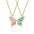 Wholesale Alloy Colorful Butterfly Necklace