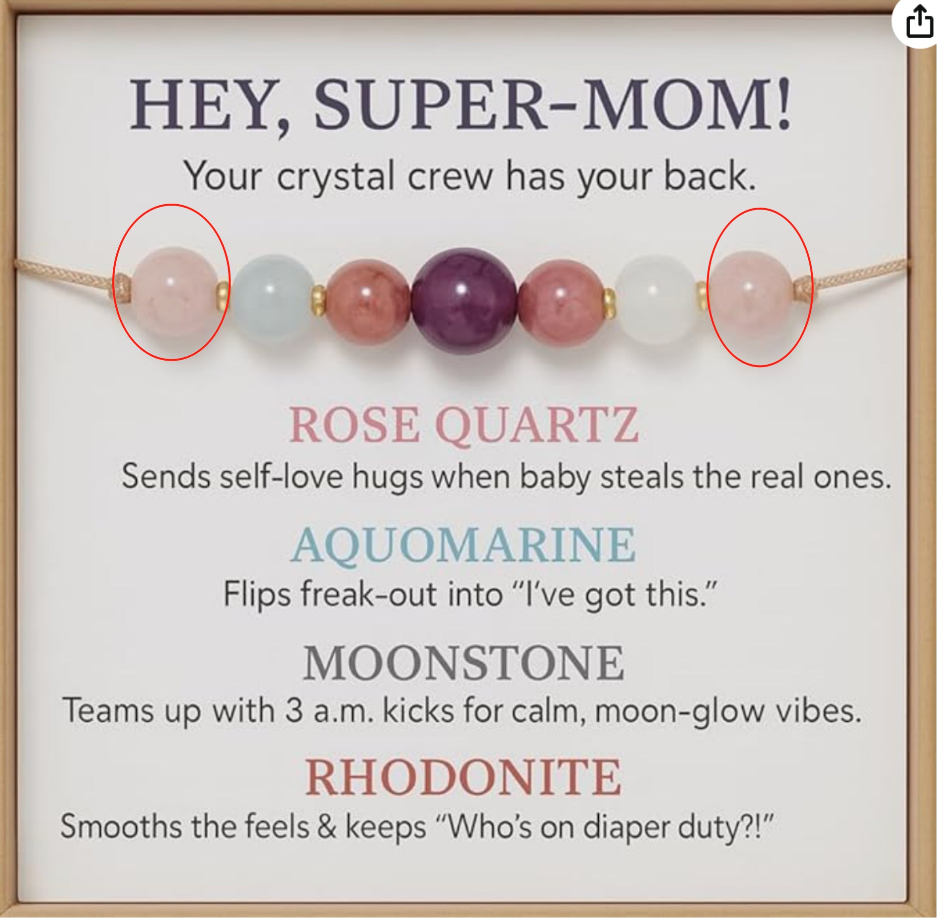 Wholesale Redwood Stone Bracelet Amethyst Moonstone Cord Beaded Adjustable Bracelet