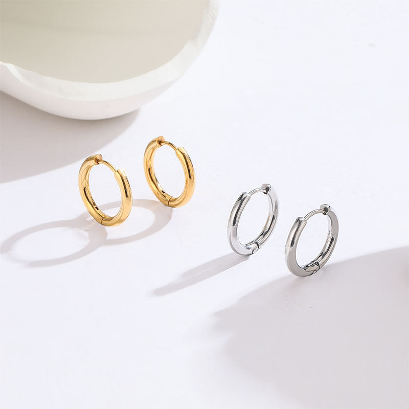 Wholesale 2.5mm titanium steel earrings