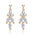 Wholesale leaf zircon light luxury earrings