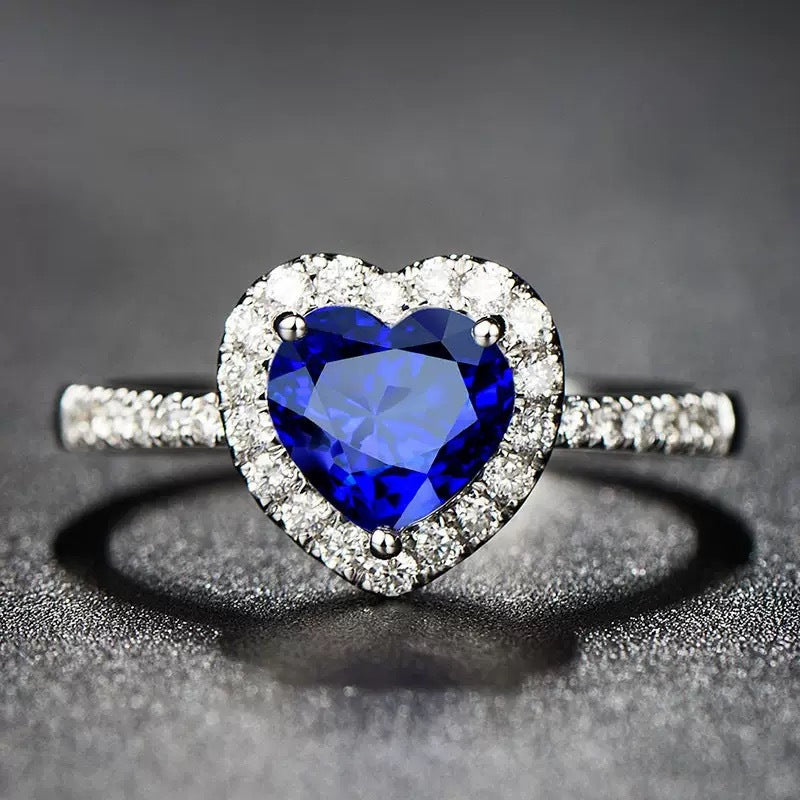Wholesale Korean Style Pink Love Simulated Diamond Ring,  Fashion Jewelry Accessory for Party Gift Boutique
