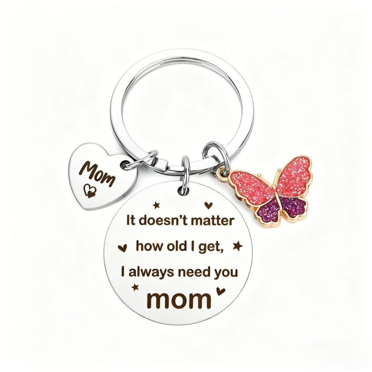 Wholesale Mother S Day Stainless Steel Keychain Gift For Mom Fashion Accessory
