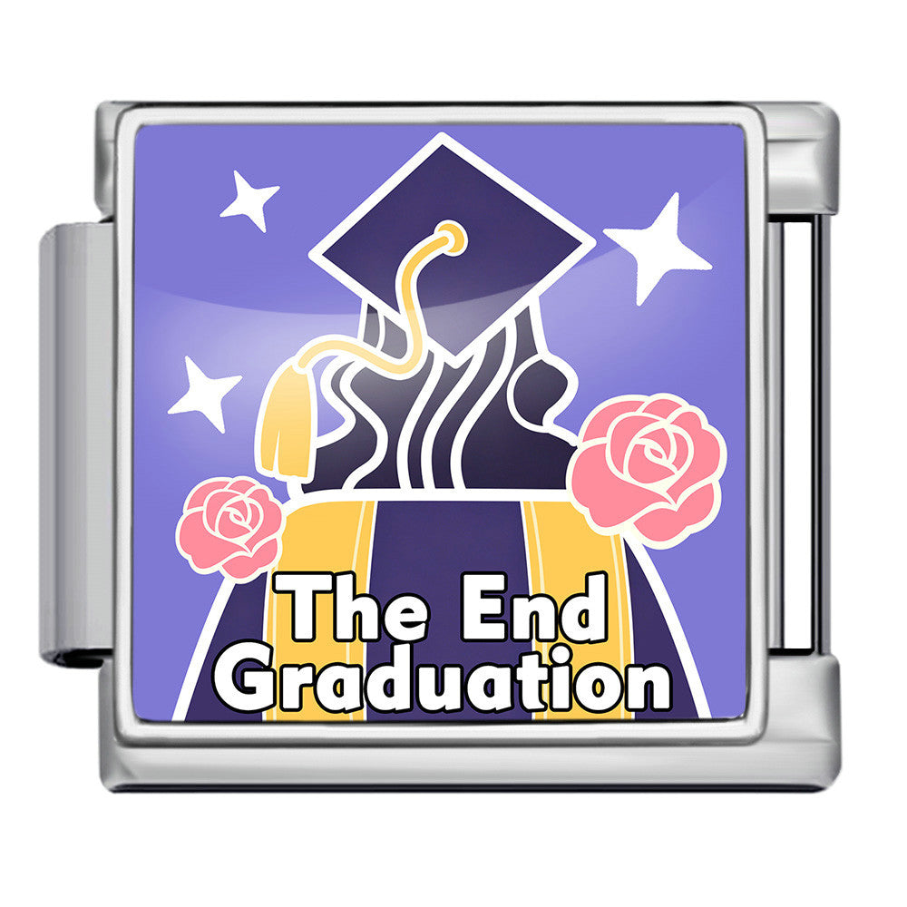 Wholesale Stainless Steel Graduation DIY Charm Bracelet Jewelry Accessory Gift for Students