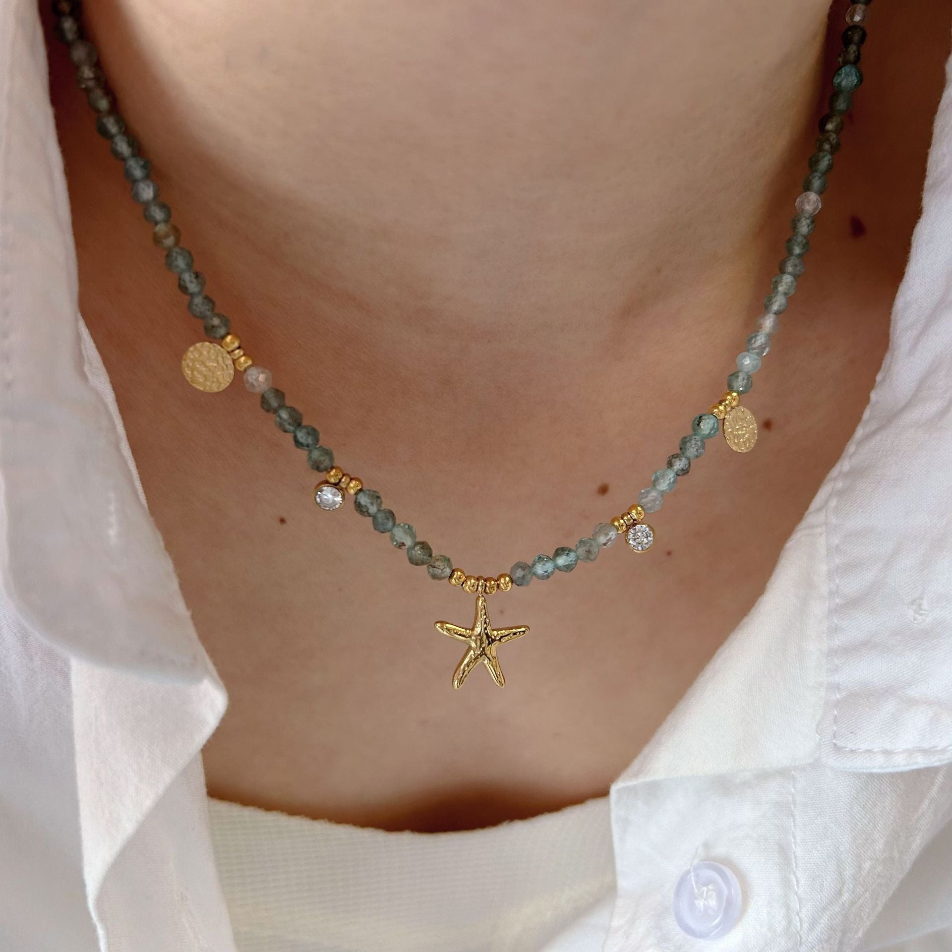 Wholesale marine elements series accessories  light luxury cold wind stainless steel necklace accessories