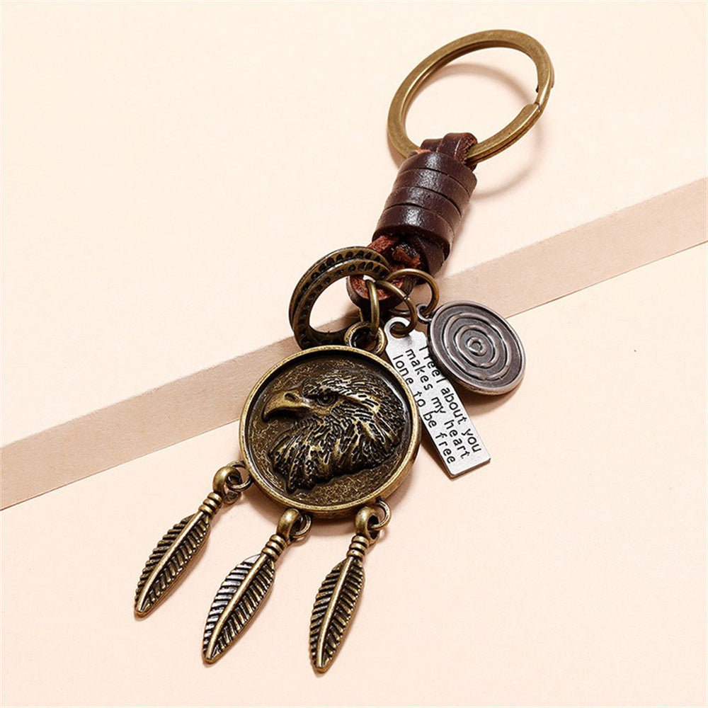 Wholesale  Eagle Pendant Retro Keychains