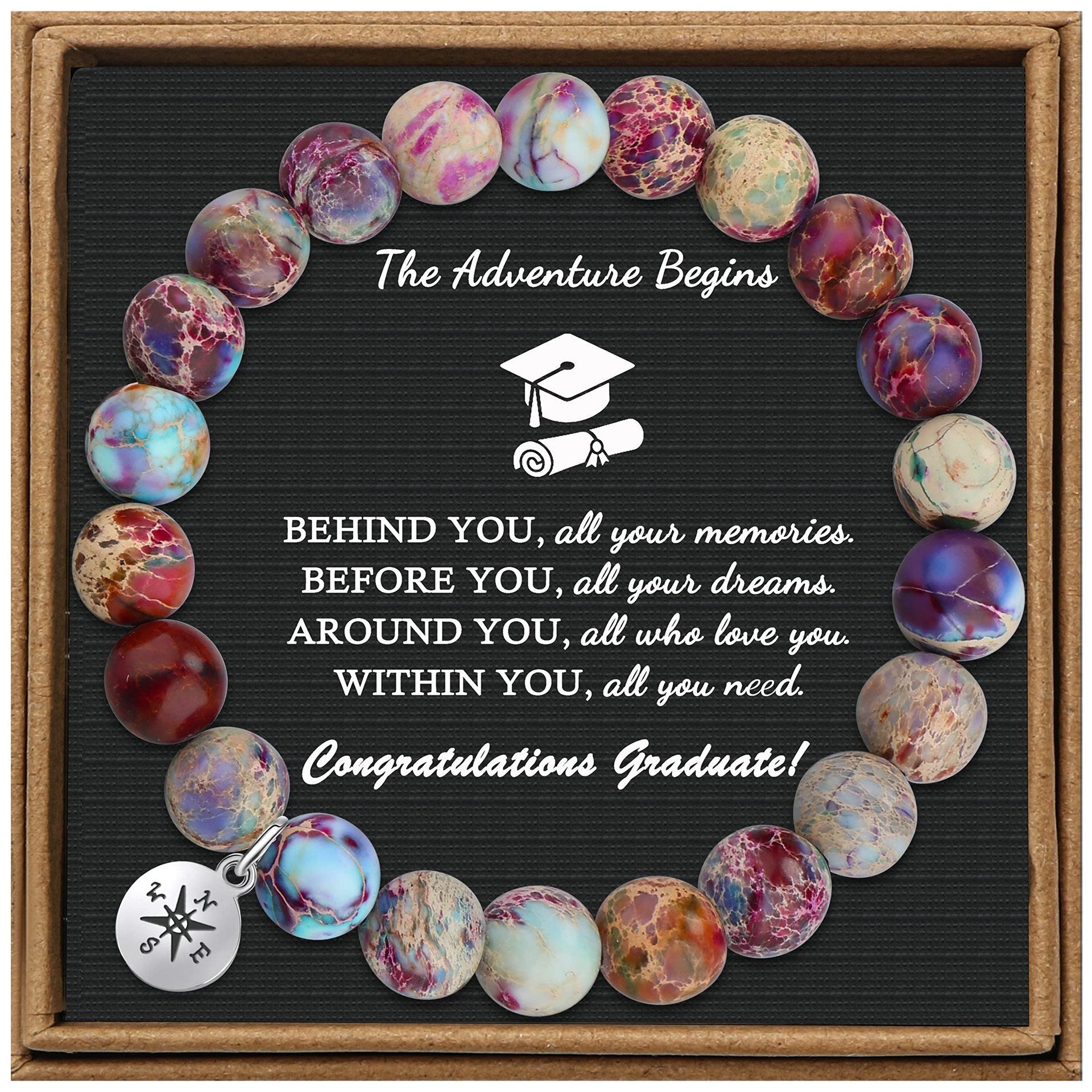 Wholesale Handmade Imperial Stone Compass Beaded Bracelet ACC-BT-zhixiang004