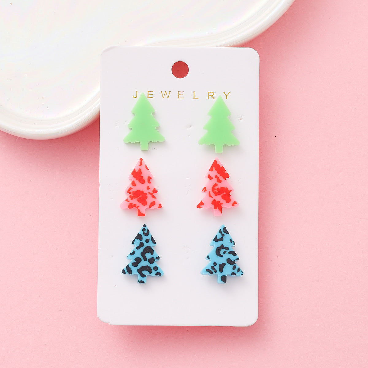 Wholesale  Acrylic Combination Christmas Earrings suit