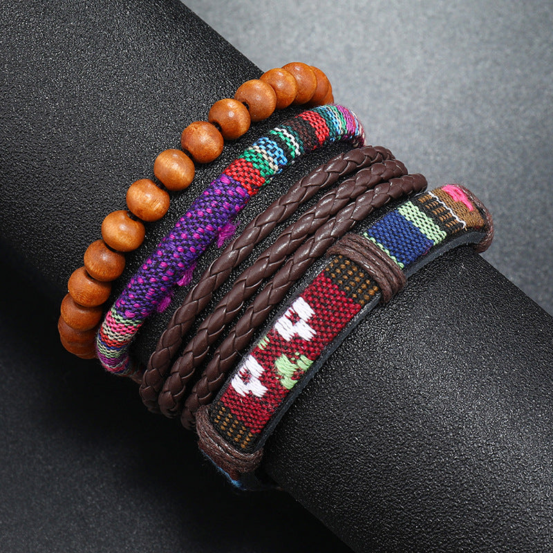Wholesale Handwoven Boho Leather Bracelet