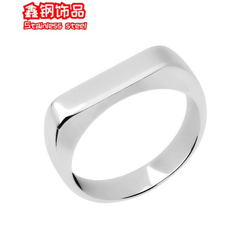 Wholesale  5MM smooth titanium steel casting ring