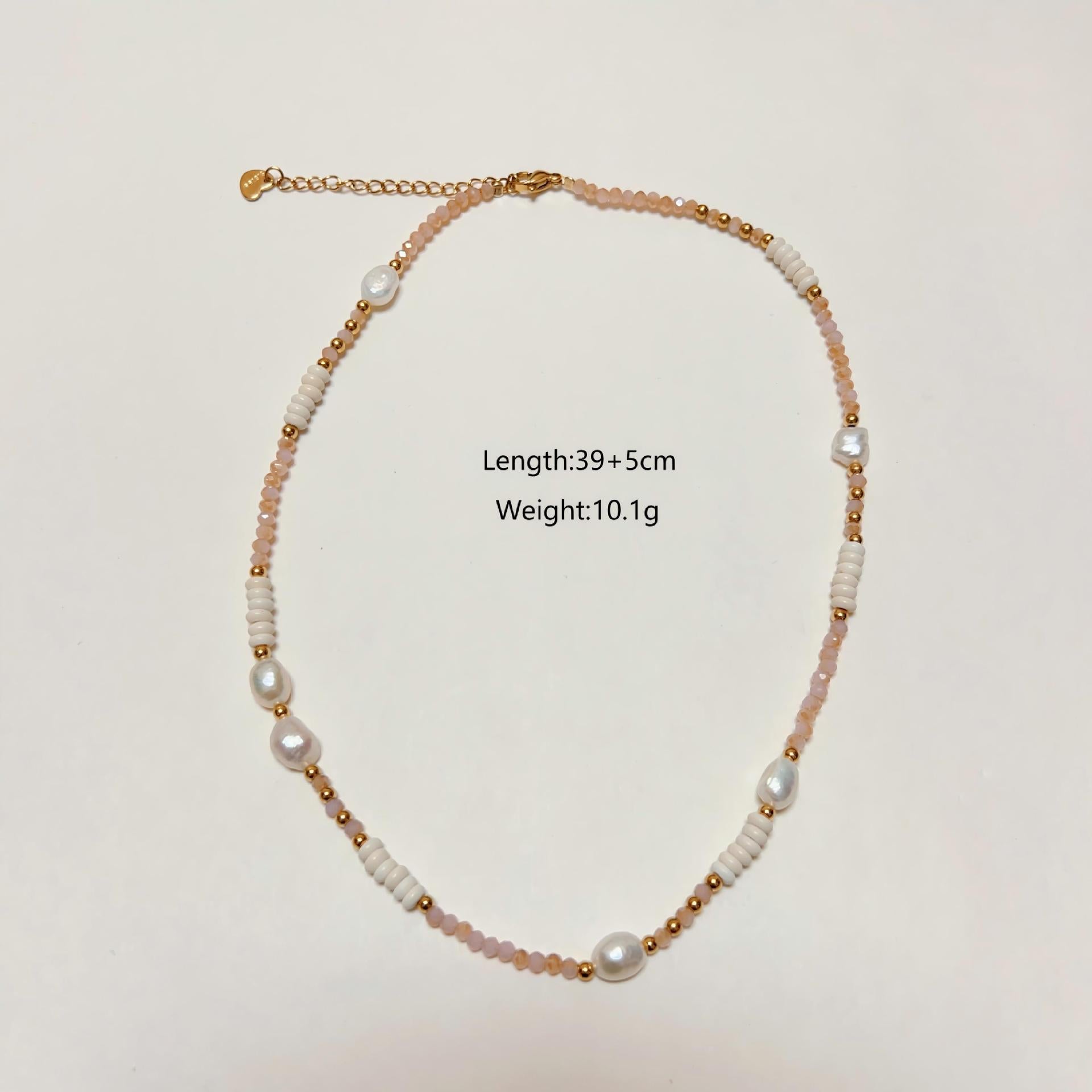 Wholesale Stainless steel white shell handmade chain