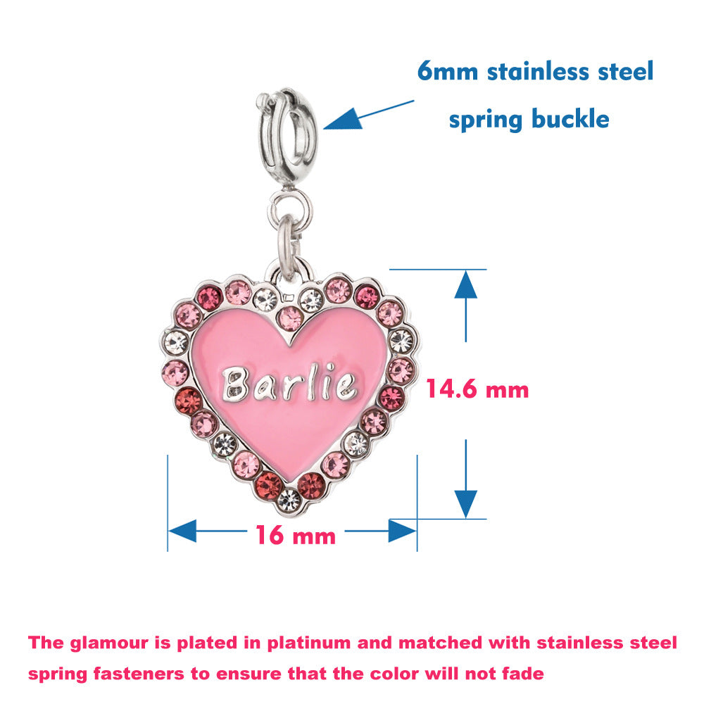 Wholesale love oil alloy spring key  Charms