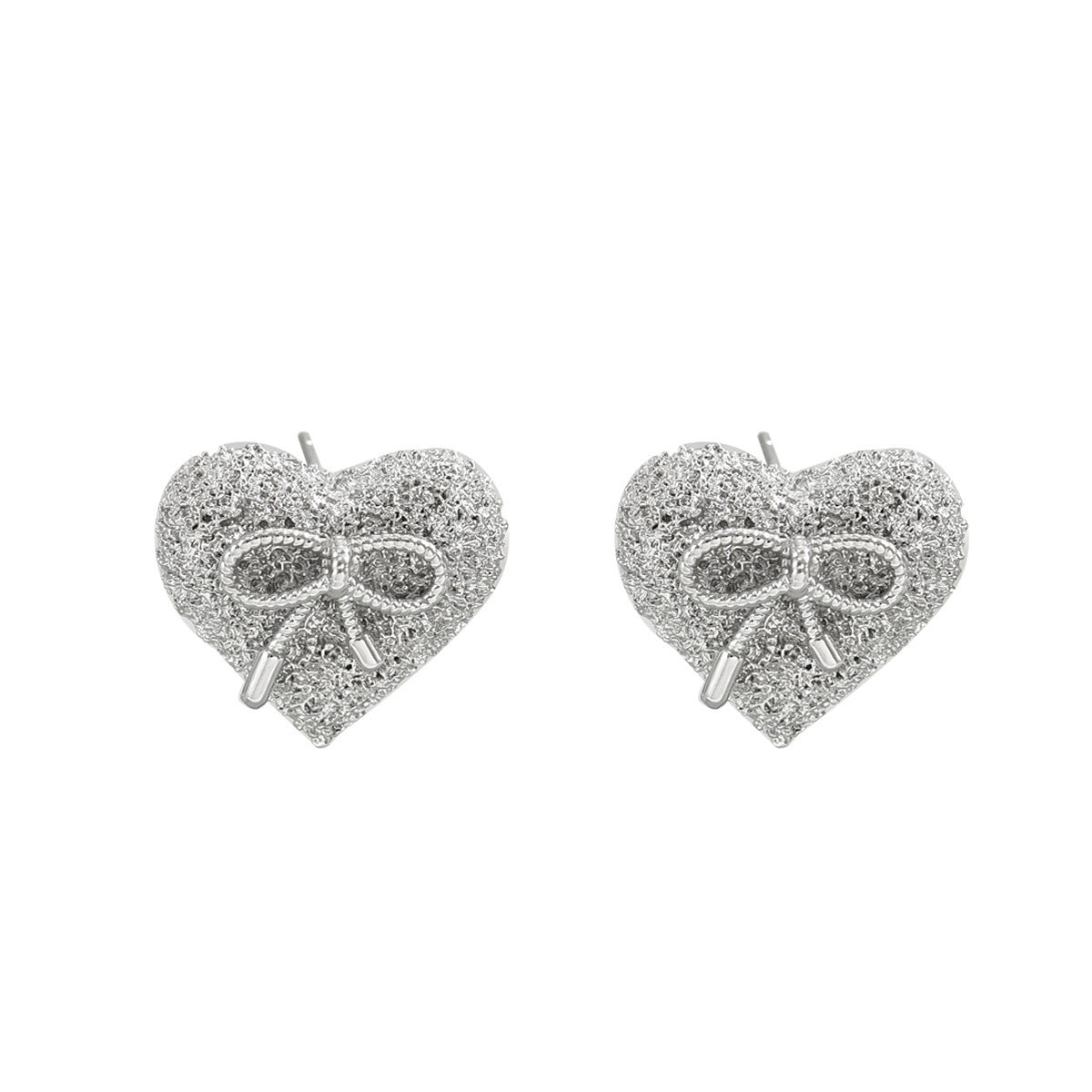 Wholesale Bow Heart Earrings