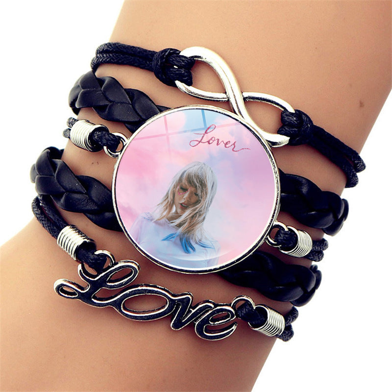 Wholesale Music Celebrity Leather Jewelry Leather Bracelets ACC-BT-JiaYun004