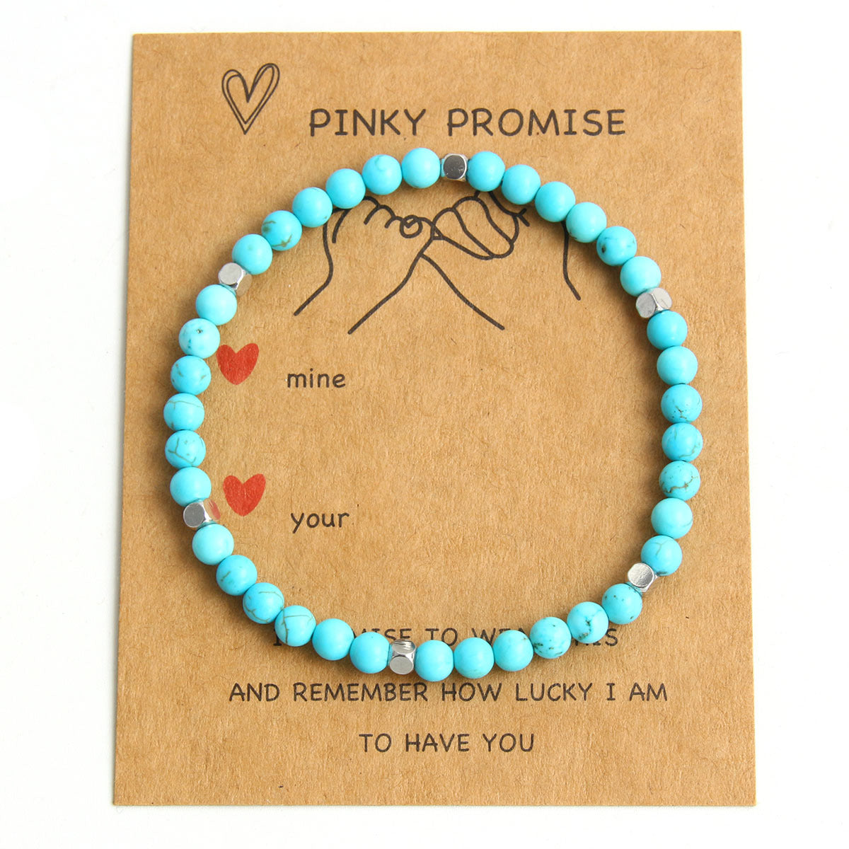 Wholesale 4MM Yellow Tiger Eye Blue Turquoise Natural Stone Handmade Beaded Bracelets ACC-BT-HongMing005