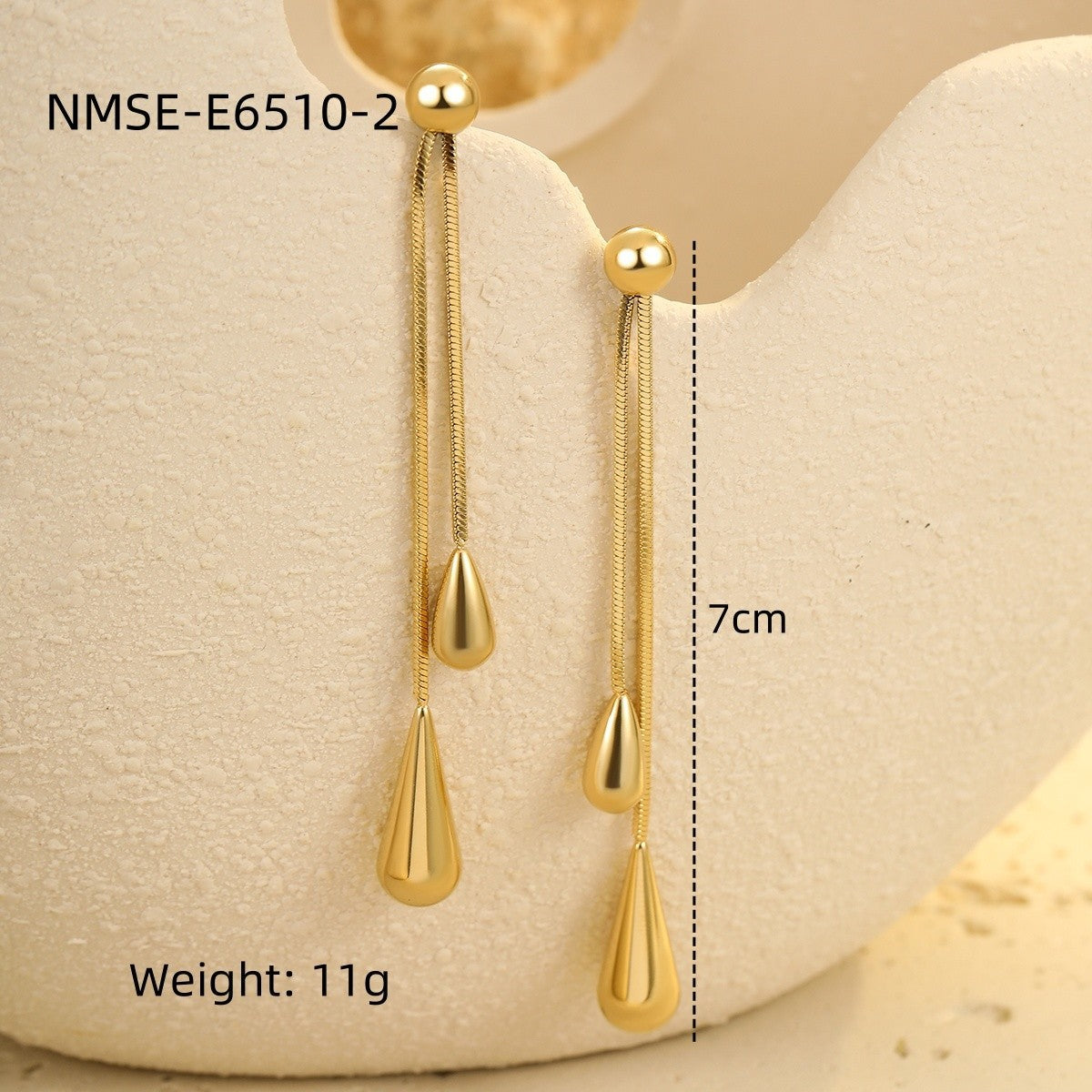 Wholesale Water Drop Earrings Stainless Steel Earrings
