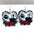 Pendientes acrílicos de Halloween al por mayor Pendientes de pareja de zombie de novia