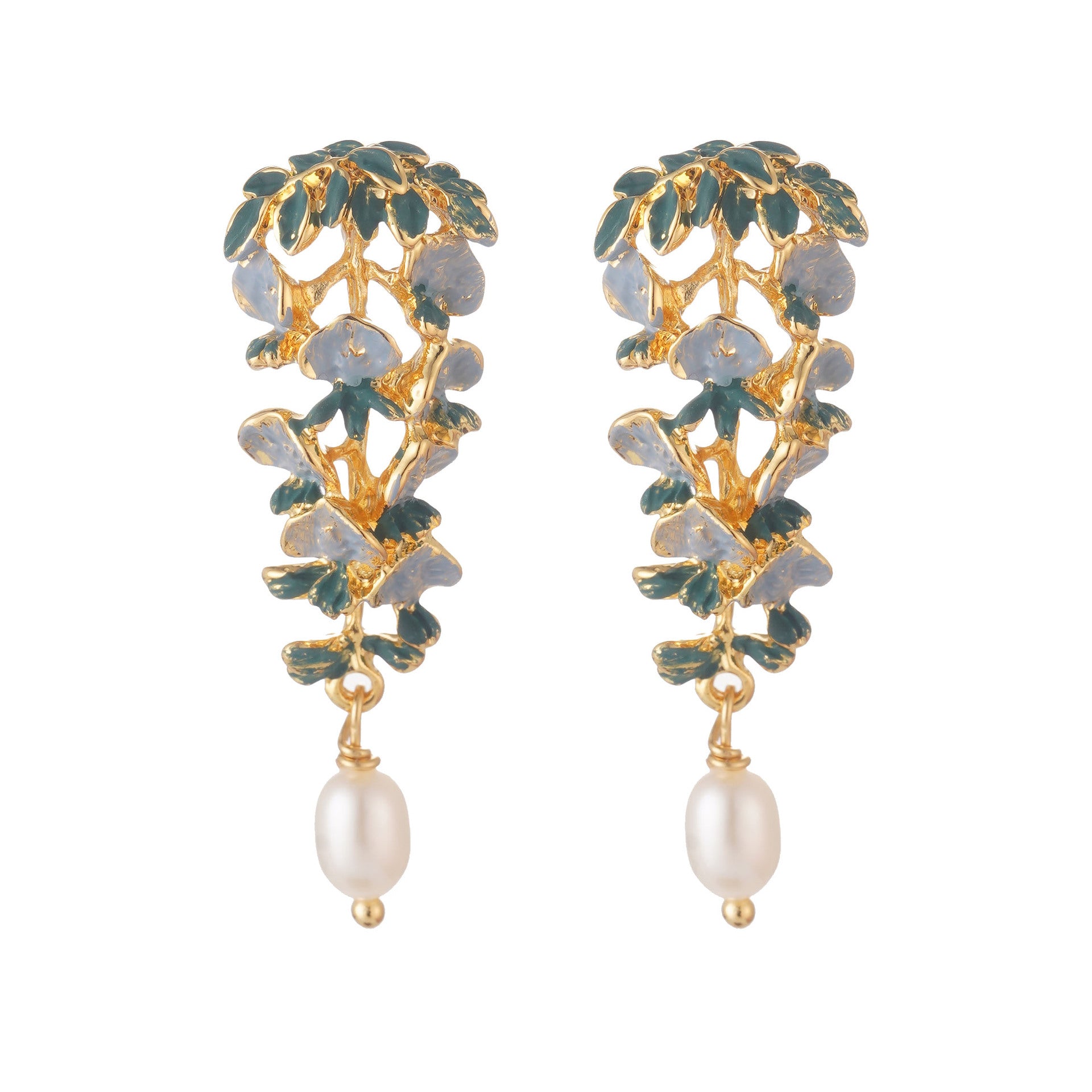 Wholesale Agate Earrings Pearl Tassel Retro Necklace Accessories