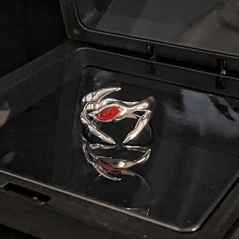 Wholesale Red stacked all-match cold ring