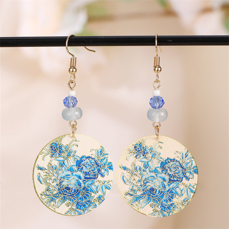 Wholesale  Flower Round Women's Earrings