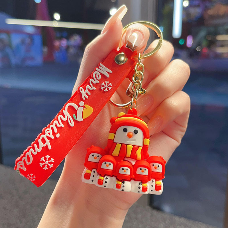 Wholesale Christmas Exquisite Santa Claus Key Keychain  ACC-KC-YingLing002