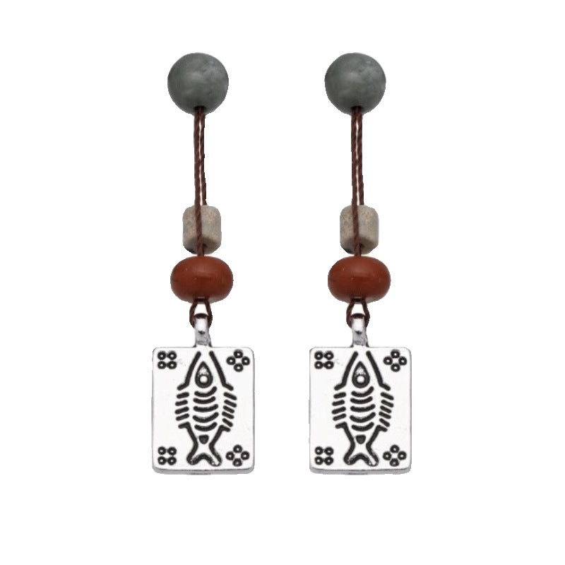 Wholesale Chinese Style Retro Alloy Earrings for Women Party Wear Fashion Accessory