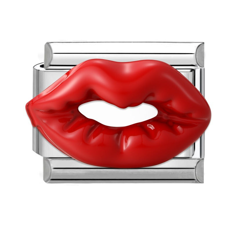Wholesale Stainless Steel DIY Charm Bracelet with Heart and Dolphin Cartoon Fashion Jewelry Accessory