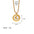 Wholesale shell pearl Stainless steel pendant 18K gold plated color butterfly moon white shell clavicle chain