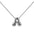 Wholesale  titanium steel smooth bubble letter necklace