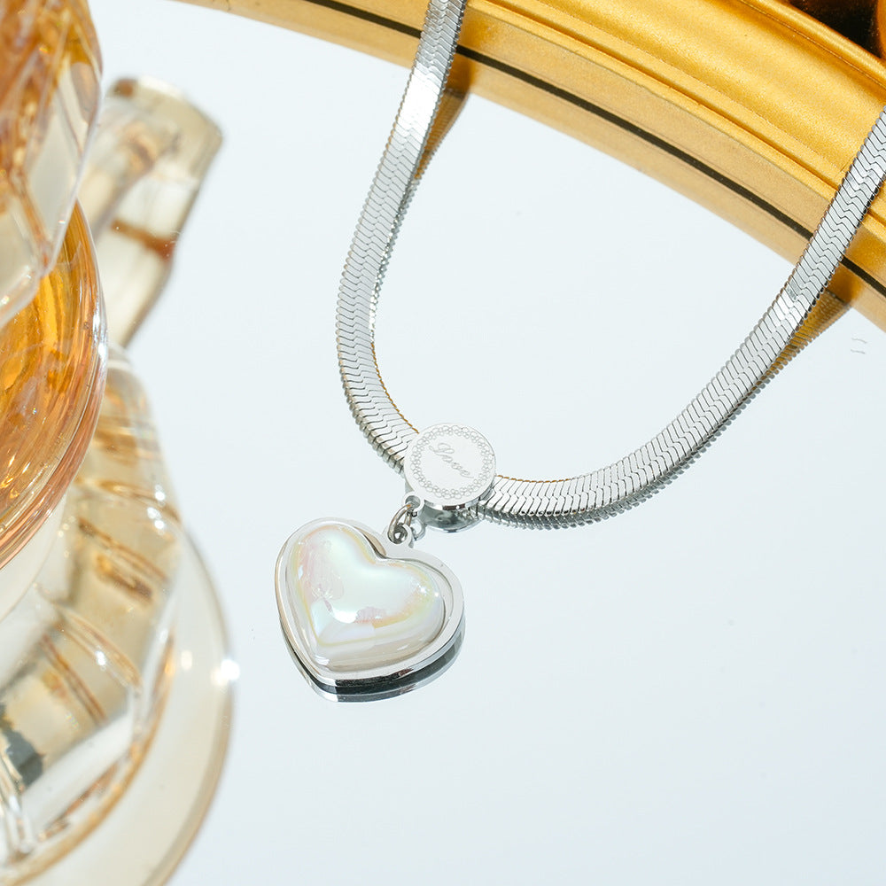 Wholesale Retro Love Titanium Steel Necklace - Fashion Accessory,  Trendy Gift Idea