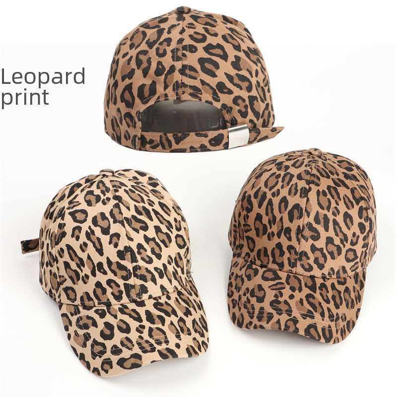 Wholesale Cartoon cow print leopard  baseball cap