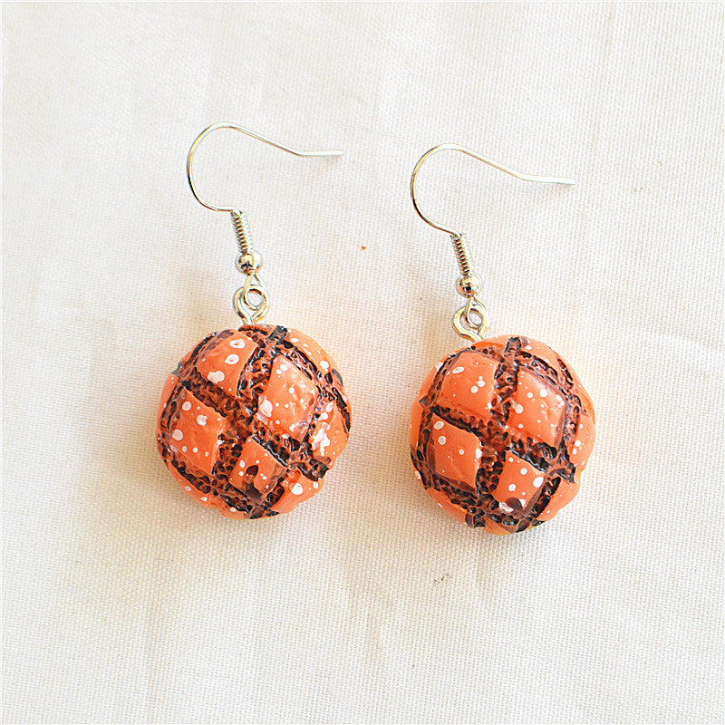 Wholesale Creative Bakery Cake Earrings Resin Bread Earrings ACC-ES-XN016