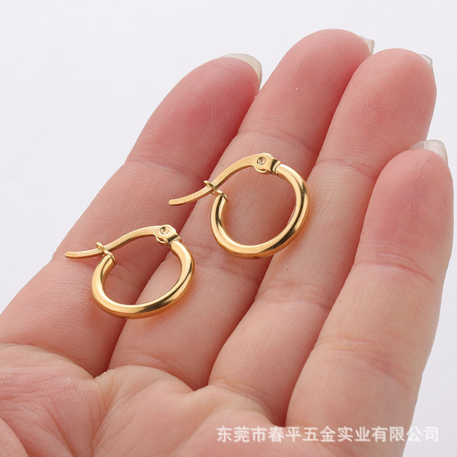 Wholesale Stainless Steel Earrings Exaggerated Large Earrings Statemente Earrings ACC-ES-Chunp002