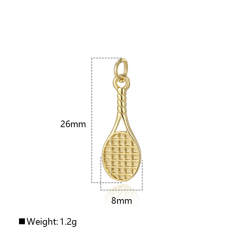 Wholesale Sports tennis racket badminton racket pendant