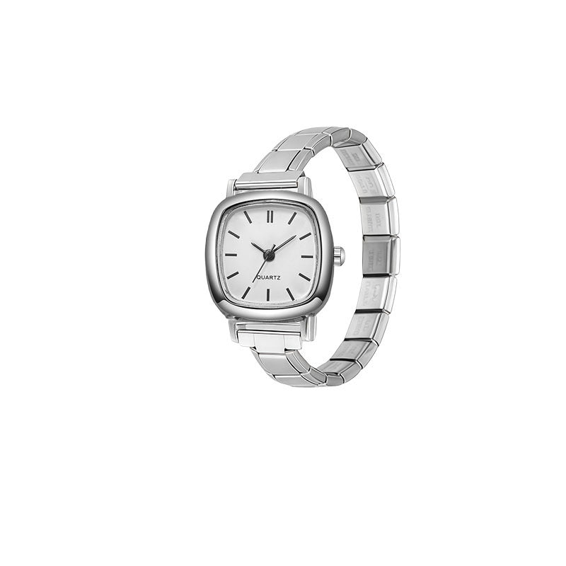 Wholesale Stainless Steel Modular Round Quartz Watch Fashion Accessory DIY Gift for Women