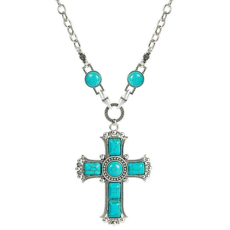 Wholesale Vintage Exaggerated Cross Necklace