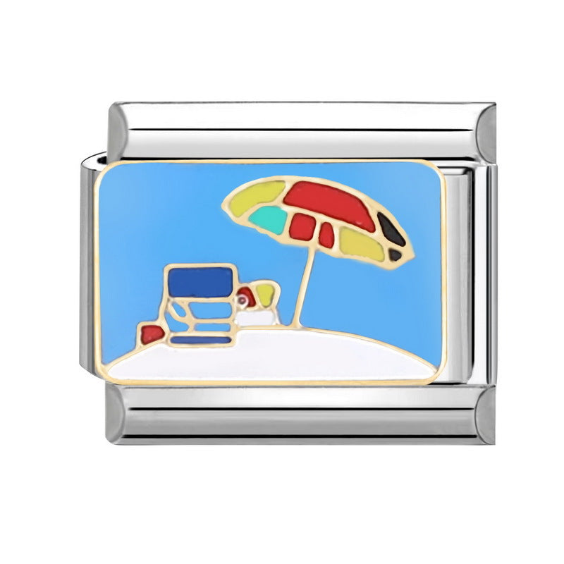 Wholesale Italian Charm Bracelet 9mm DIY Splicing Removable  Stainless Steel Composable Bracelet