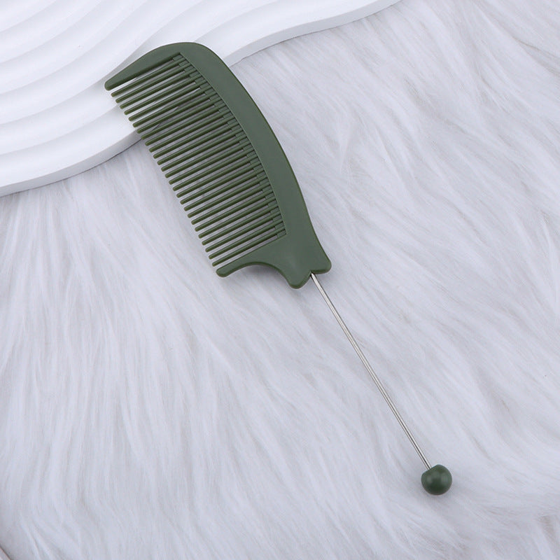 Wholesale DIY Beadable Comb,  Plastic Pointed-Tail Comb,  Home/ Salon Style Curved Comb,  Fine-Tooth Hair Smoothing Comb,  Hair Styling Tool