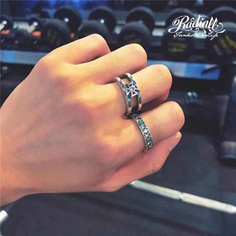 Wholesale  Retro Cross Ring