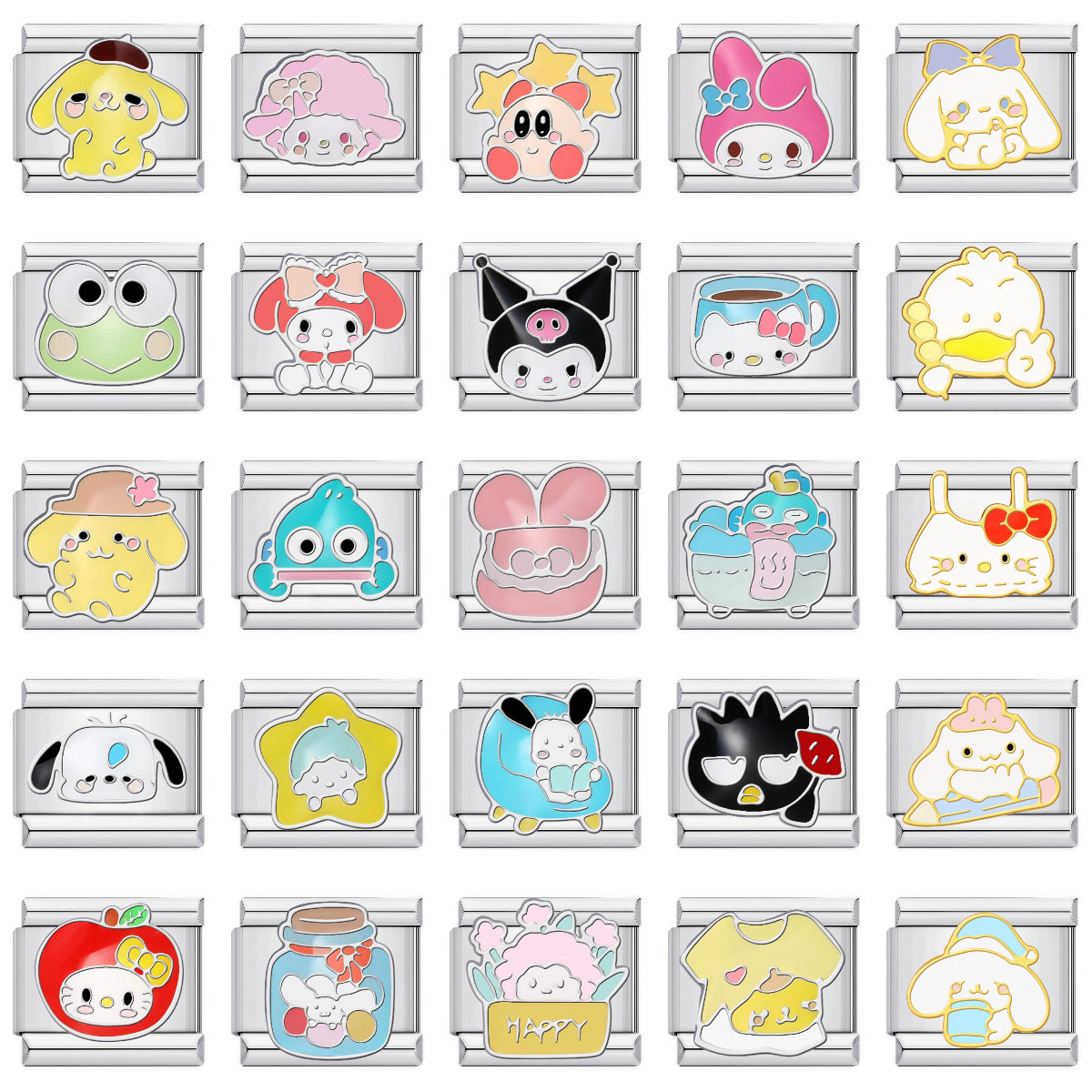 Wholesale Italian-Style DIY Cartoon Bead Bracelets – Stylish Titanium Steel Accessories,  Ideal for Boutique Resale