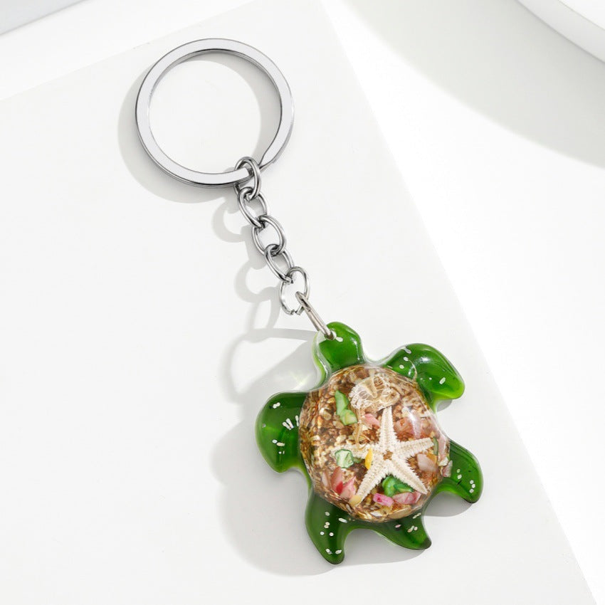 Wholesale Cute Marine Life Resin Turtle Keychain Pendant - Ocean Series Bag Charm,  Boutique Resale Accessory